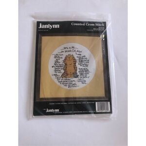 Janlynn Beloved Cat Counted Cross Stitch Kit #116-02 14 count pet feline 10"x10"